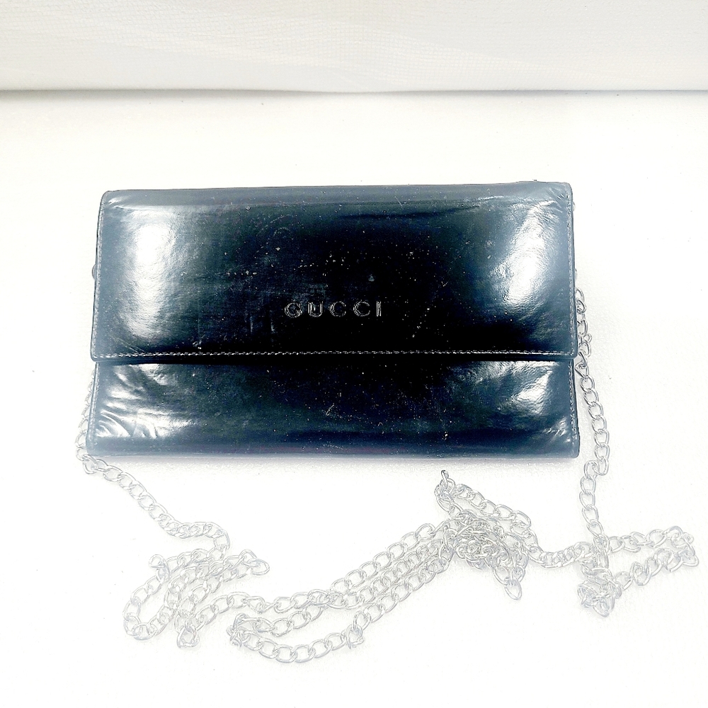 Gucci Leather Wallet On Chain